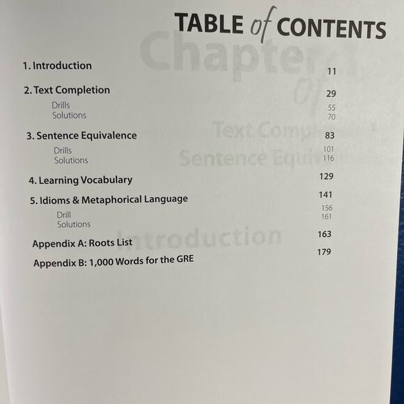 GRE Text Completion & Sentence Equivalence - Text Book - Picture 6 of 7